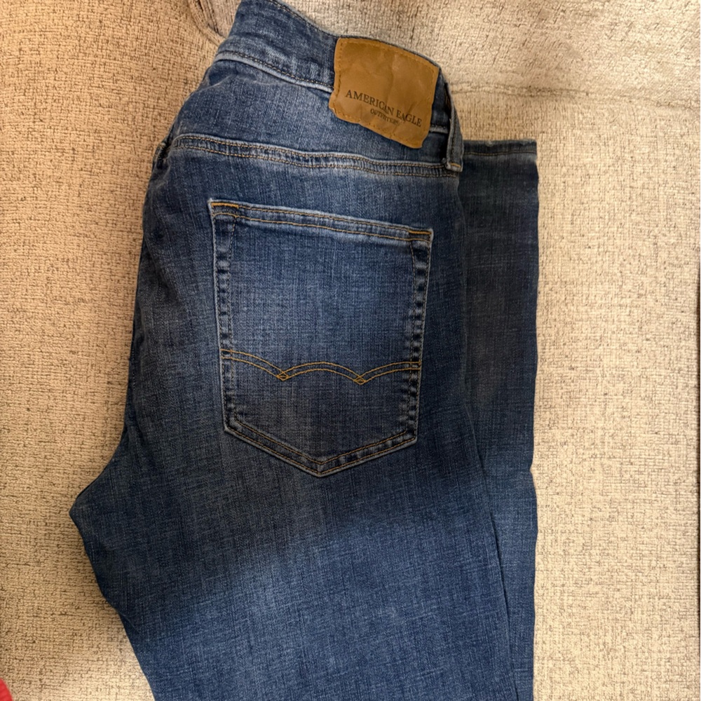 American Eagle Outfitters 34x34 Dark Blue Straight Jeans